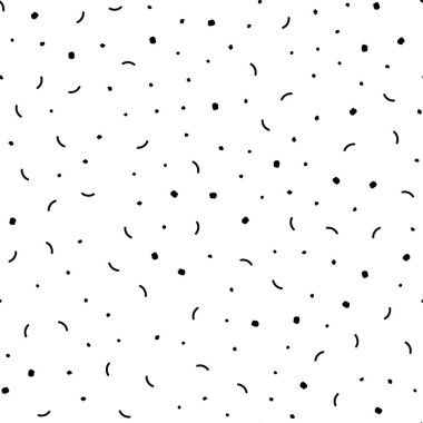 Koyu mavi noktalar ve çizgiler ile sorunsuz zemin vektör. Renkli resimde daire ve çizgili fütüristik tarzı. Desen tasarım pencere panjur, perdeler.