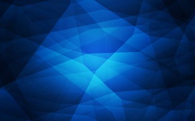 Koyu mavi vektör degrade üçgenler desen. Gradyan ile Origami tarzında yaratıcı geometrik şekil. İşiniz için yeni tasarım.