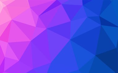 Pembe ışık, vektör soyut poligonal model mavi. Gradyan ile zarif parlak poligonal illüstrasyon. Senin arka plan için dokulu deseni.