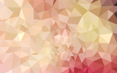 Hafif pembe, sarı vektör üçgen mozaik doku. Tamamen yeni bir renk illüstrasyon poligonal bir tarzda. İş tasarımınız için yeni stil.