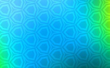Açık mavi, vektör zemin altıgenler ile yeşil. Renkli altıgenler ile arka plan bulanıklık. Tasarım, iş reklam için.