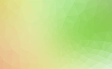 Açık yeşil, kırmızı vektör soyut mozaik arka plan. Poligonal illüstrasyon parlayan, hangi üçgen oluşur. Senin arka plan için dokulu deseni.