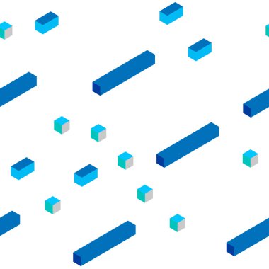 Açık mavi, yeşil vektör kesintisiz, izometrik doku dikdörtgen tarzı. Glitter soyut resim dikdörtgen şekiller ile. Doku pencere panjur, perdeler için.