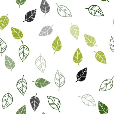 Koyu yeşil, kırmızı yaprakları ile sorunsuz zarif şablon vektör. Hint tarzı ile bulanık dekoratif tasarım bırakır. Desen tasarım pencere panjur, perdeler.