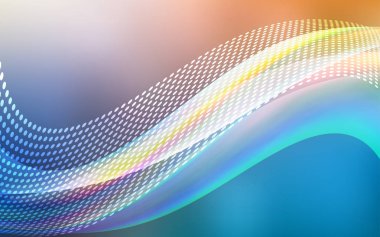 Açık mavi, vektör zemin noktalar ve çizgiler ile sarı. Bağlantı noktaları ve çizgileri renkli arka plan üzerinde tasarım yapın. Desen fütüristik reklam, kitapçıklar için.