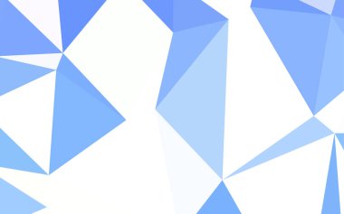 Hafif mavi vektör soyut poligonal şablonu. Üçgenler ile modern soyut resim. Senin arka plan için dokulu deseni.