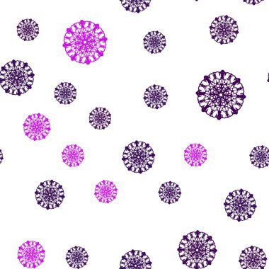 Koyu pembe güzel kar taneleri ile sorunsuz kapak vektör. Kristalleri ile glitter soyut Illustration buz. Tekstil, kumaş, duvar kağıtları için tasarım.