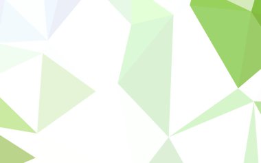 Açık yeşil, sarı vektör düşük poli doku. Glitter soyut resim zarif bir üçgen ile. Web siteniz için köşeli tasarım.