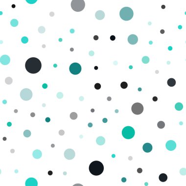 Işık yeşil vektör noktalar ile sorunsuz kapak. Soyut illüstrasyon renkli baloncuklar doğa tarzı ile. Desen için modaya uygun Kumaş, duvar kağıtları.