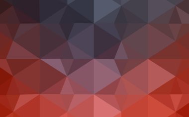 Koyu kırmızı vektör üçgen mozaik doku. Renkli resimde gradyan ile poligonal tarzı. Tamamen yeni bir tasarım sizin broşürü.