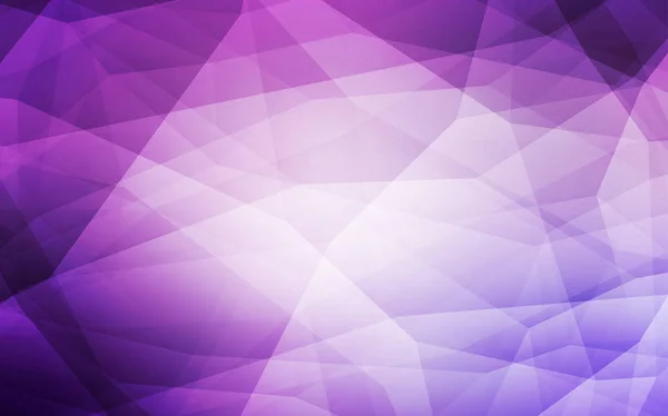 Hellviolettes Vektorgradienten Dreiecksmuster Elegante Helle Polygonale Illustration Mit Farbverlauf Ein — Stockvektor