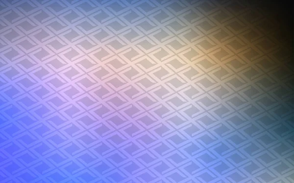 Lichtblauw Gele Vector Patroon Vierkante Stijl Glitter Abstracte Illustratie Met — Stockvector