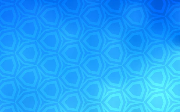 Fond Vectoriel Bleu Clair Avec Hexagones Fond Flou Avec Hexagones — Image vectorielle