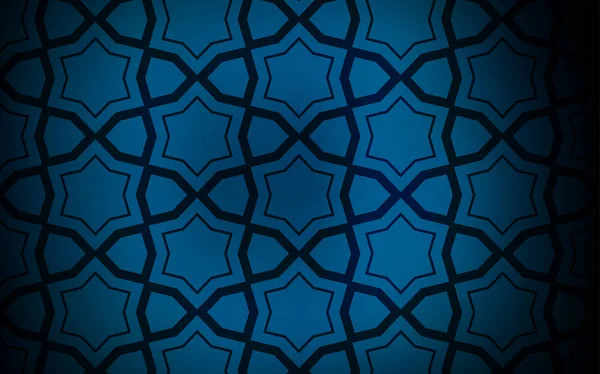 Donker Blauwe Vector Achtergrond Met Gekleurde Sterren Glanzende Gekleurde Afbeelding — Stockvector