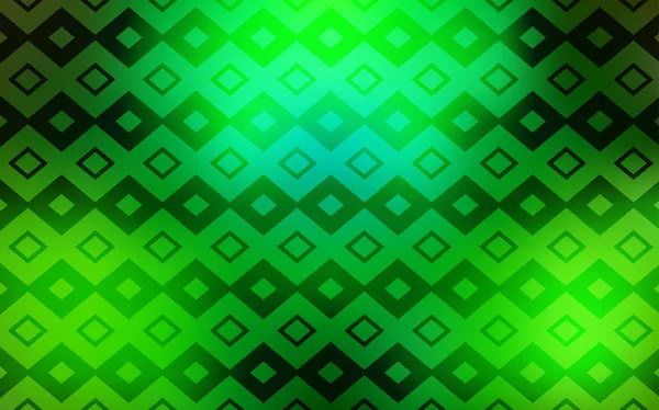 Light Green Vector Backdrop Rhombus Rectangles Abstract Background Colorful Gradient — Stock Vector
