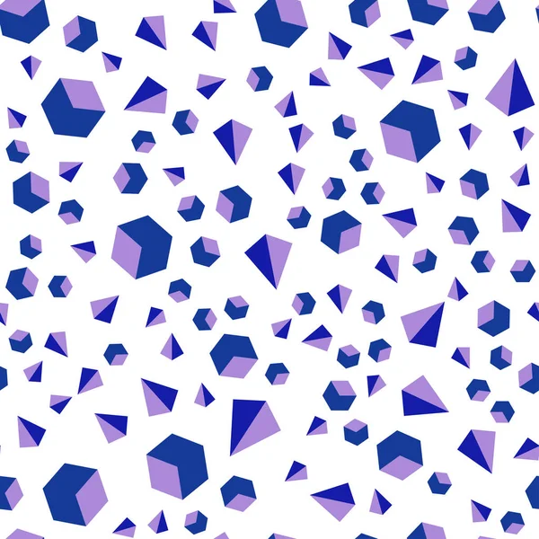 Růžová Modrá Vektorové Bezešvé Izometrické Kryt Trojúhelníky Obdélníky Abstraktní Obrázek — Stockový vektor