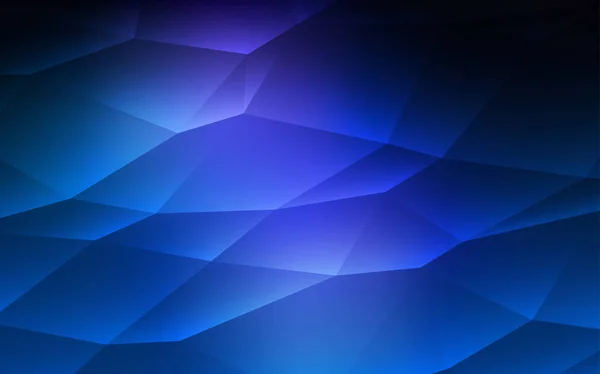 Texture Vectorielle Bleu Foncé Dans Style Triangulaire Illustration Abstraite Scintillante — Image vectorielle