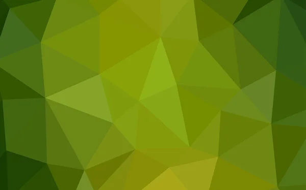 Hellgrüner Vektor Abstrakter Mosaikhintergrund Bunte Abstrakte Illustration Mit Dreiecken Strukturierte — Stockvektor