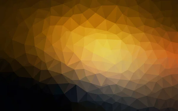 Dark Orange vector gradient triangles pattern. Elegant bright polygonal illustration with gradient. A new texture for your web site.