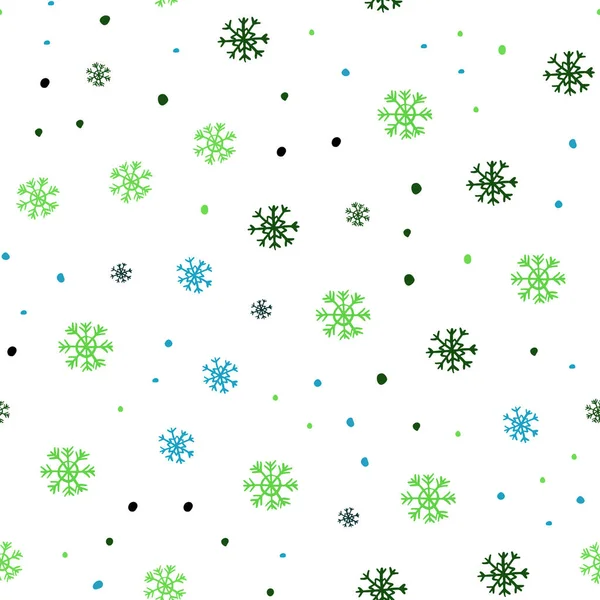 Donkere Multicolor Vector Naadloze Sjabloon Met Ijs Sneeuwvlokken Kleurrijke Afbeelding — Stockvector