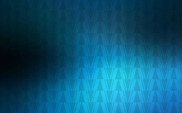 Modèle Vectoriel Bleu Foncé Avec Lignes Triangles Illustration Abstraite Gradient — Image vectorielle