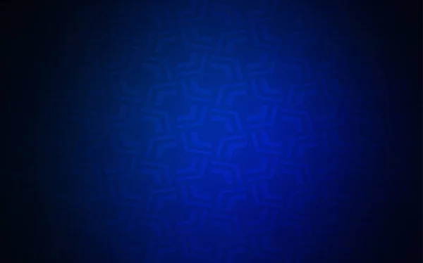 Темный Синий Вектор Искушают Изогнутыми Линиями Совершенно Новая Цветная Иллюстрация — стоковый вектор