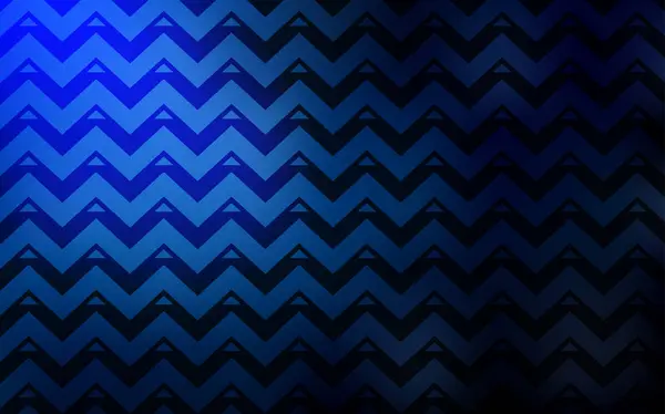 Sfondo Vettoriale Blu Scuro Con Triangoli Linee Illustrazione Astratta Glitter — Vettoriale Stock