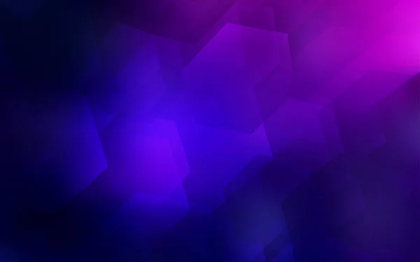 Donker Roze Blauw Vector Textuur Met Kleurrijke Zeshoeken Ontwerpen Abstracte — Stockvector
