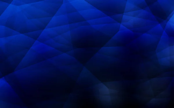 Texture Triangulaire Gradient Vectoriel Bleu Foncé Illustration Abstraite Colorée Avec — Image vectorielle