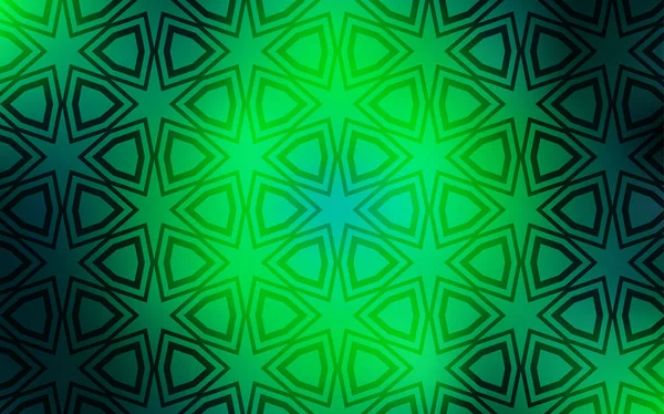 Plantilla Vectorial Light Green Con Estrellas Del Cielo Diseño Decorativo — Vector de stock