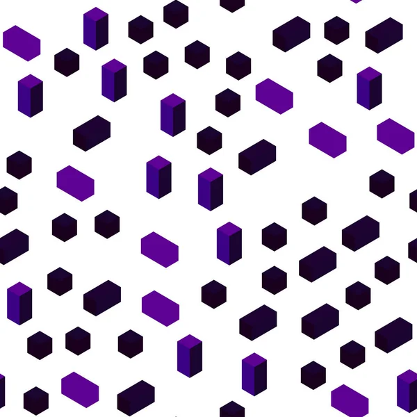 Темно Фиолетовый Вектор Бесшовный Изометрический Искушение Ромбом Прямоугольники Абстрактном Фоне — стоковый вектор
