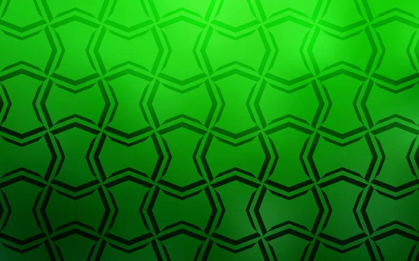 Tapa Vectorial Verde Claro Con Rayas Rayadas Ilustración Abstracta Geométrica — Vector de stock