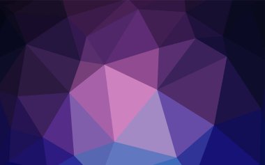 Üçgen düzen parlayan ışık mor vektör. Gradyan ile Origami tarzında yaratıcı geometrik şekil. İşiniz için yeni tasarım.
