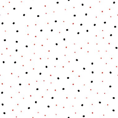 Işık kırmızı vektör disklerle sorunsuz doku. Soyut illüstrasyon renkli baloncuklar doğa tarzı ile. Duvar kağıdı, kumaş üreticileri için modaya uygun bir tasarım.