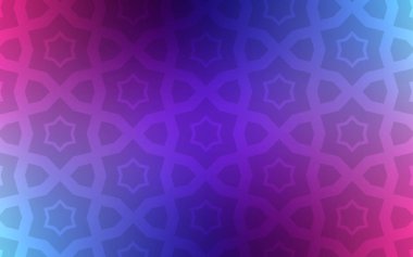 Koyu pembe, mavi arka plan ile renkli yıldız vektör. Glitter soyut illüstrasyon renkli yıldız ile. Web siteleri, açılış sayfaları için desen.