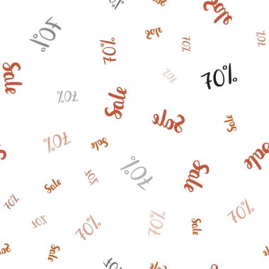 Işık kırmızı vektör sorunsuz arka plan satış % 70 belirtileri ile. Soyut illüstrasyon renkli gradyan sembolleri satış ile. Reklamlar alışveriş sezon satış için şablon.