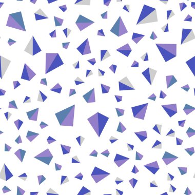 Açık mavi, kırmızı üçgen tarzı ile kesintisiz, izometrik doku vektör. Üçgenler ile soyut degrade illüstrasyon. Tasarım için duvar kağıdı, kumaş üreticileri.