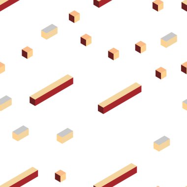 Işık kırmızı, sarı vektör kesintisiz, izometrik rhombus şablonuyla. Dikdörtgenler renkli gradyan ile arka plan üzerinde. Desen tasarım kumaş, duvar kağıtları.