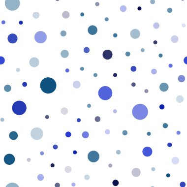 Koyu pembe, mavi küre ile Dikişsiz desen vektör. Kabarcıkları ile soyut tarzda bulanık dekoratif tasarım. Duvar kağıdı, kumaş üreticileri için modaya uygun bir tasarım.