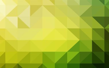 Açık yeşil, sarı vektör poligonal arka plan. Tamamen yeni bir renk illüstrasyon poligonal bir tarzda. İşiniz için yeni tasarım.