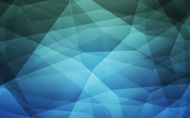 Açık mavi, yeşil vektör degrade üçgenler doku. Gradyan ile zarif parlak poligonal illüstrasyon. Marka kitap için yeni şablon.