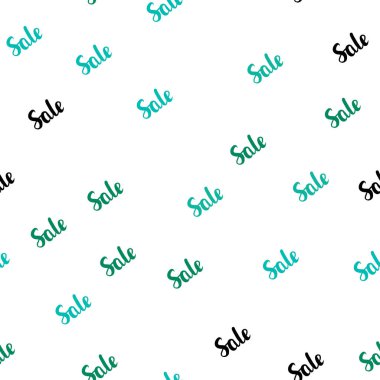 Işık yeşil vektör satış sembolleri ile sorunsuz kapak. Satış soyut şablonundaki Illustration işaretleri. Mega promosyonlar için fon indirimler.