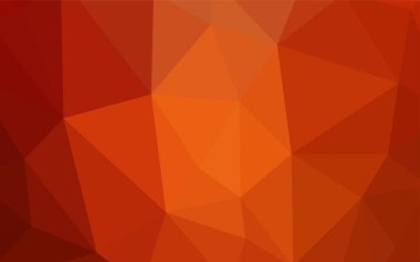 Koyu turuncu vektör parlayan üçgen düzeni. Üçgen geometrik örnek gradyan ile. Desen için bir marka kitabın zemin.