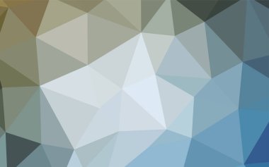 Açık mavi, vektör degrade üçgenler şablon sarı. Renkli resimde üçgenler ile soyut tarzda. Desen için bir marka kitabın zemin.