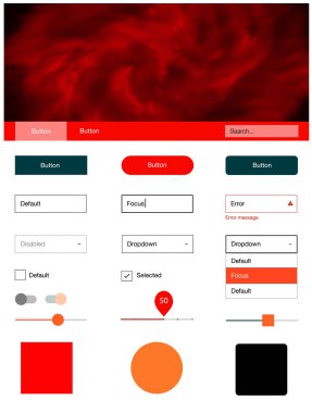 Evren yıldız ışık turuncu vektör tasarım UI kiti. Web Kullanıcı arabirimi kiti ile onun üstbilgisindeki soyut degrade bulutlar. Web siteleri, açılış sayfaları için güzel düzeni.