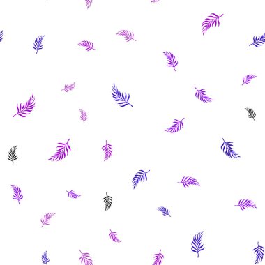 Işık mor, pembe vektör sorunsuz doğal arka plan yaprakları ile. bulanık arka plan gradyan ile yapraklarda. Tekstil, kumaş, duvar kağıtları için tasarım.