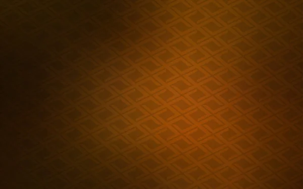 Layout Vettoriale Arancione Scuro Con Linee Rettangoli Illustrazione Astratta Moderna — Vettoriale Stock