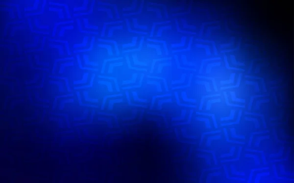 Donker Blauwe Vector Achtergrond Met Lamp Vormen Schijnt Krom Illustratie — Stockvector