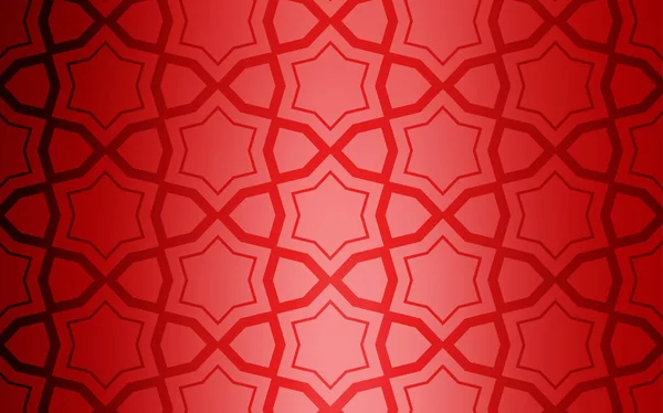 Couvercle Vectoriel Rouge Clair Avec Petites Grandes Étoiles Illustration Colorée — Image vectorielle