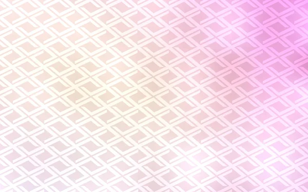 Світло Рожеве Жовте Векторне Компонування Лініями Прямокутниками Блискуча Абстрактна Ілюстрація — стоковий вектор